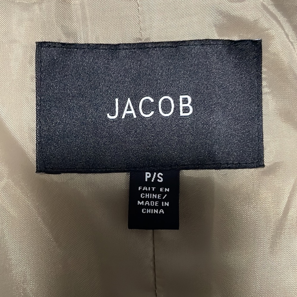 Jacob Beige Trench Coat with Belt - Picture 9 of 9